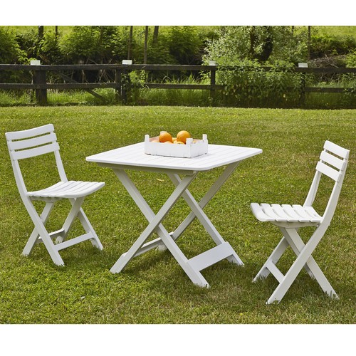 Folding table and - folding, chairs