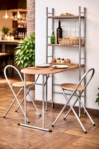 Folding dining table drop - folding, leaf