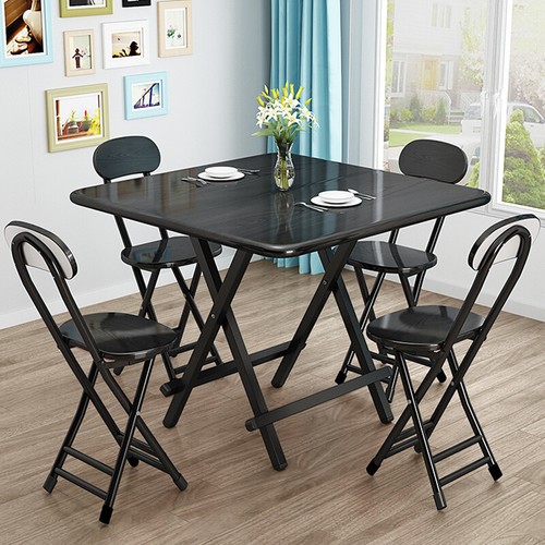 Folding table chairs - table,