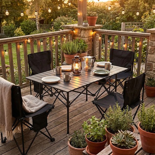 Folding camping table with - camping,
