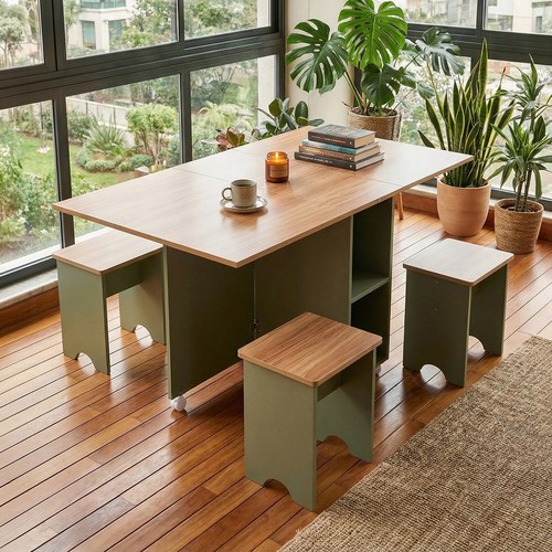 Folding drop leaf dining set - folding,