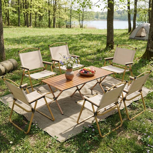Camping table and chair set - and,