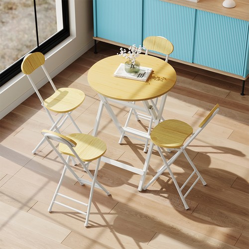 Foldable dining table and 4 - dining,